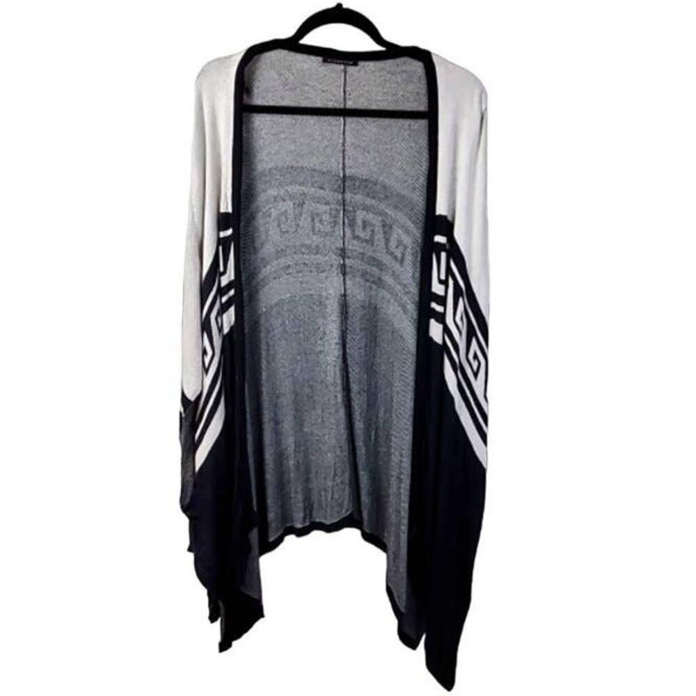 Staccato Geometric Print Cardigan Sweater Open Front Size‎ S/M